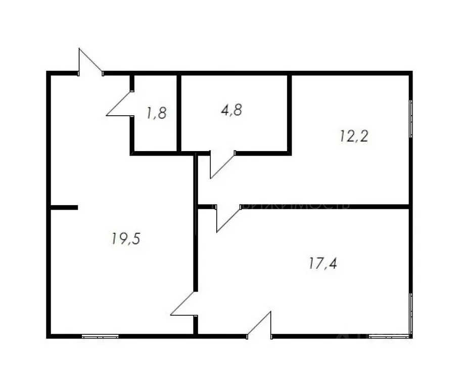 2-к кв. Тюменская область, Тюмень Профсоюзная ул., 63 (55.9 м) - Фото 1