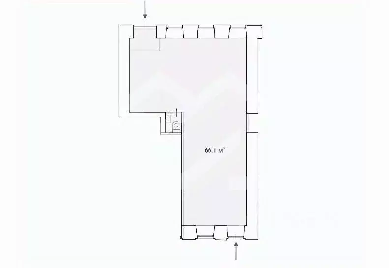 Помещение свободного назначения в Москва Богословский пер., 16/6С1 (66 ... - Фото 2