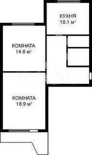 2-к. квартира, 58 м, 6/14 эт. - Фото 0