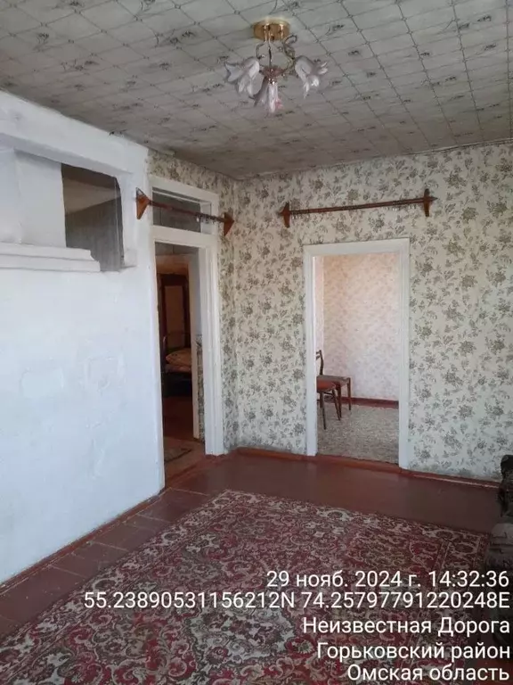 Дом в Омская область, Горьковский район, д. Новоюрьево ул. Центральная ... - Фото 1