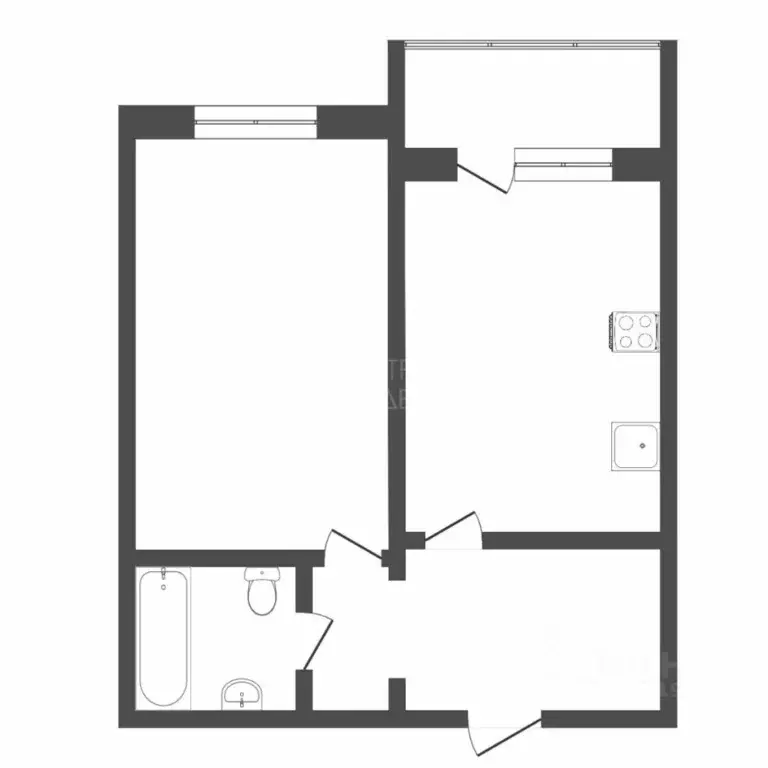 1-к кв. Тюменская область, Тюмень ул. Николая Федорова, 17 (37.0 м) - Фото 0