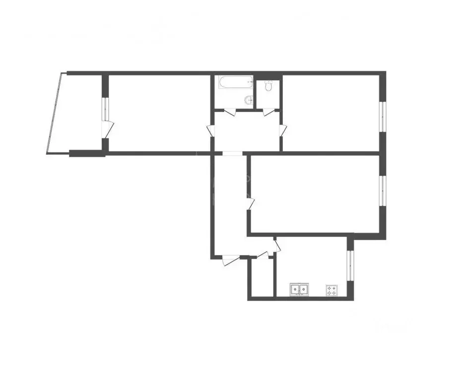 3-к кв. Тюменская область, Тюмень ул. Энергетиков, 51 (67.0 м) - Фото 1