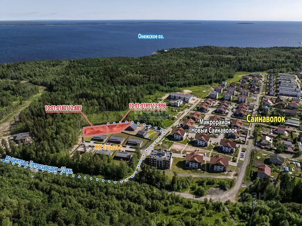 Участок в Карелия, Петрозаводск Счастье жилой комплекс (9.21 сот.) - Фото 2