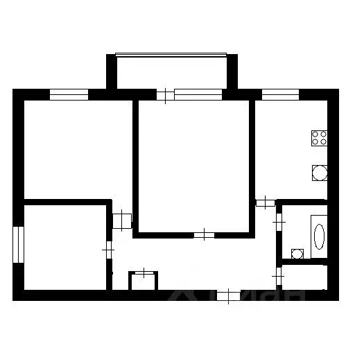 3-к кв. Тюменская область, Тюмень ул. Федюнинского, 17 (60.2 м) - Фото 1