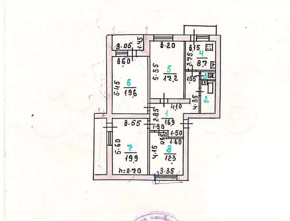 4-к. квартира, 101 м, 1/5 эт. - Фото 0