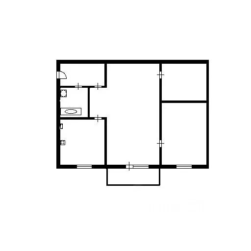 2-к кв. Новосибирская область, Новосибирск ул. Крамского, 4А (42.0 м) - Фото 1
