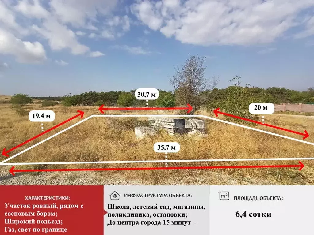 Участок в Крым, Симферополь ул. 13-я Коллективных Садов (6.37 сот.) - Фото 1