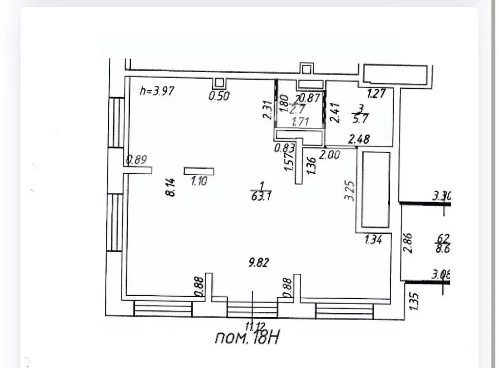 Торговая площадь в Москва Измайловский проезд, 5А (72 м) - Фото 2