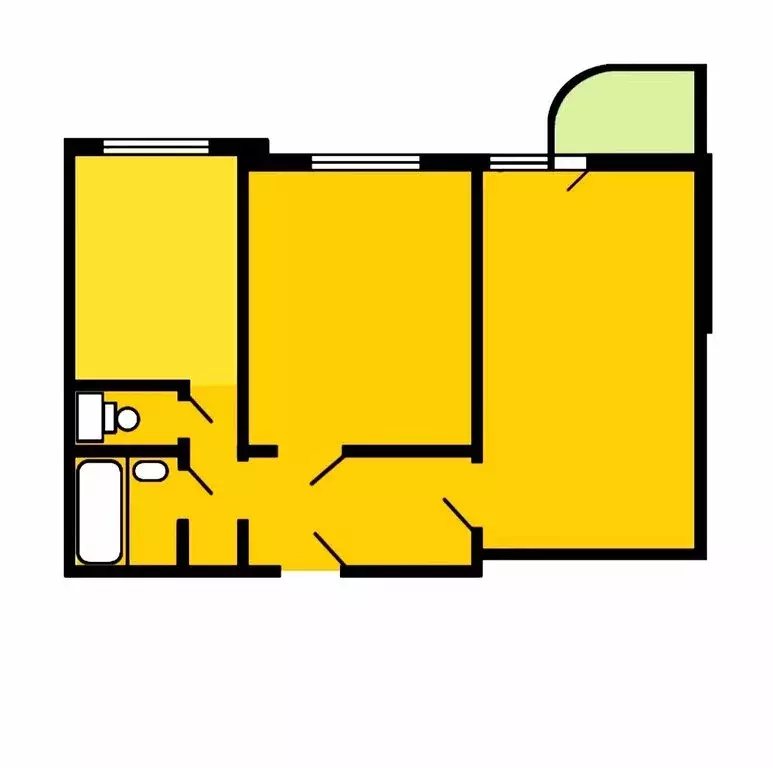 2-комнатная квартира: Москва, Варшавское шоссе, 145к1 (53.4 м) - Фото 1