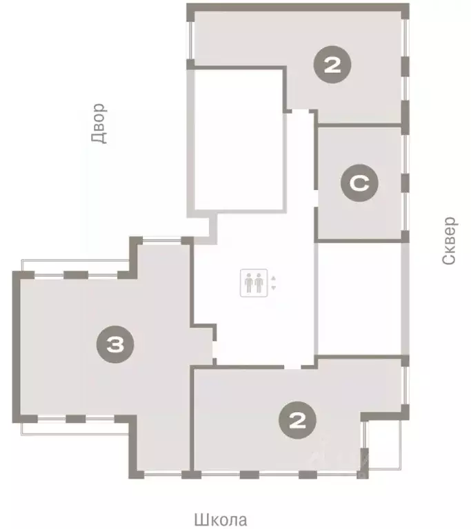 2-к кв. Свердловская область, Екатеринбург Академический мкр, 19-й ... - Фото 1