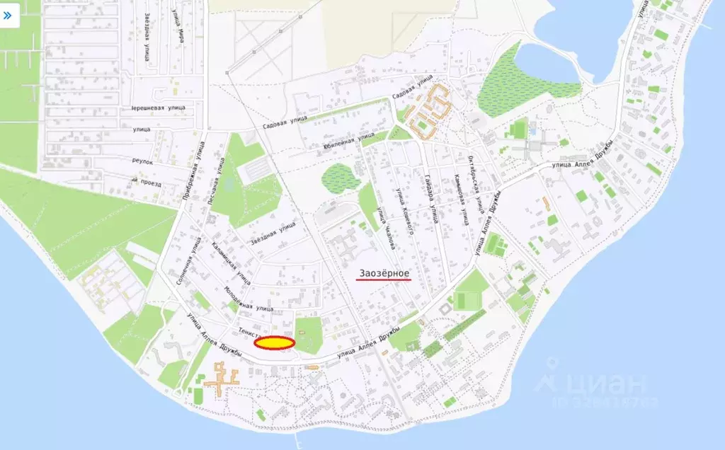 Участок в Крым, Евпатория городской округ, Заозерное пгт ул. Тенистая ... - Фото 2