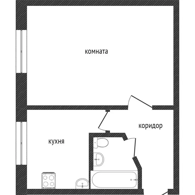 Квартира, 1 комната, 29 м - Фото 0
