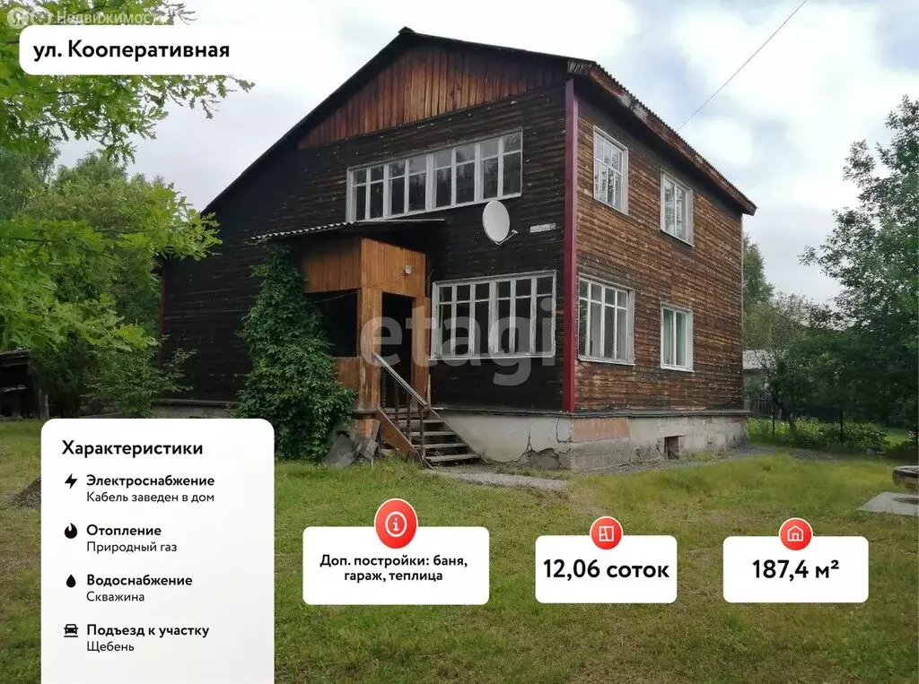 Дом в Камышлов, Кооперативная улица (187.4 м) - Фото 1