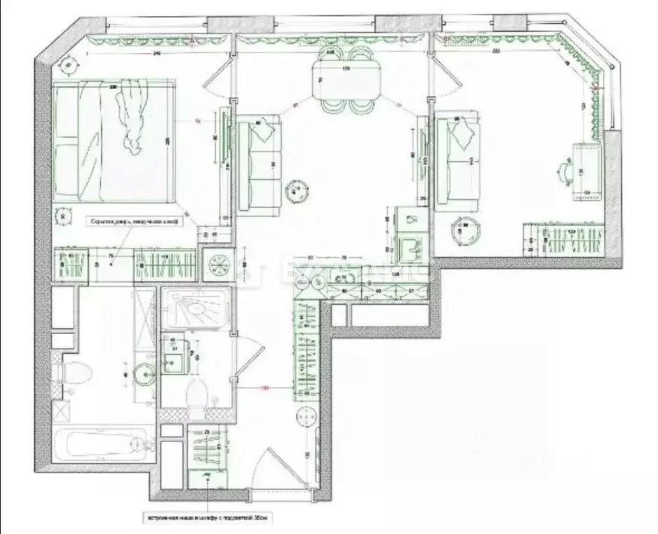 2-к кв. Москва ул. Крузенштерна, 7 (60.0 м) - Фото 2