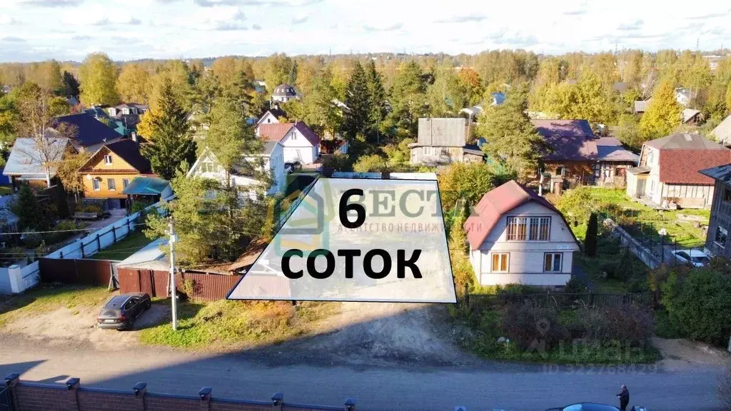 Участок в Санкт-Петербург пос. Парголово, Климовец СНТ, ул. Новая, 138 ... - Фото 1