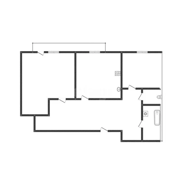 2-комнатная квартира: Ангарск, 29-й микрорайон, 17 (49.7 м) - Фото 1