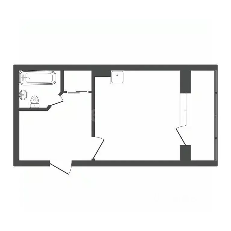 Студия Красноярский край, Красноярск Караульная ул., 39В (31.62 м) - Фото 2