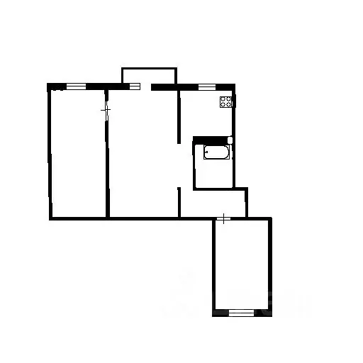 2-к кв. Самарская область, Самара ул. Гагарина, 113 (44.0 м) - Фото 2