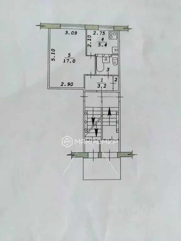 1-к кв. Новосибирская область, Новосибирск ул. Толстого, 185 (29.0 м) - Фото 1