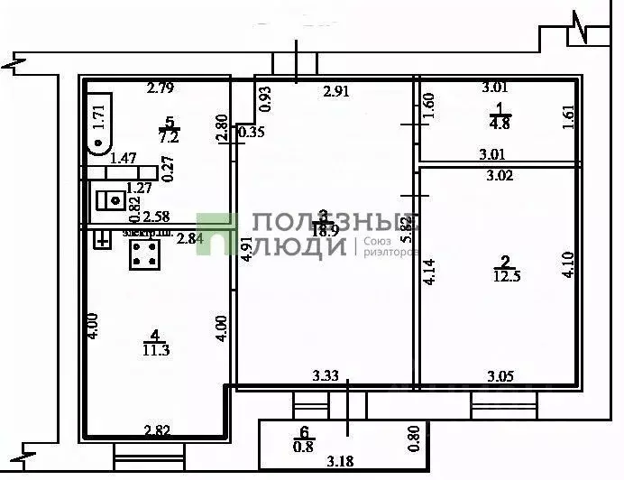 2-к кв. Тамбовская область, Тамбов Советская ул., 164 (54.7 м) - Фото 1