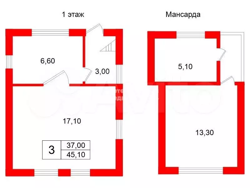 Дача 45,1 м на участке 6,4 сот. - Фото 1