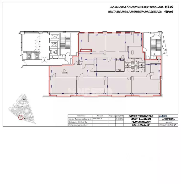 Офис в Москва Космодамианская наб., 52с1А (1005 м) - Фото 2