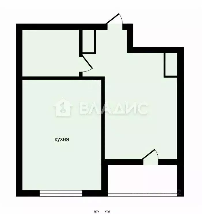 1-к кв. Ленинградская область, Мурино Всеволожский район, просп. ... - Фото 2