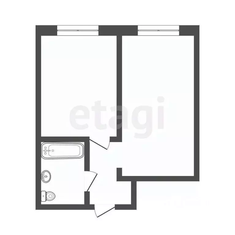 1-к кв. Московская область, Домодедово городской округ, с. Ям ул. ... - Фото 2