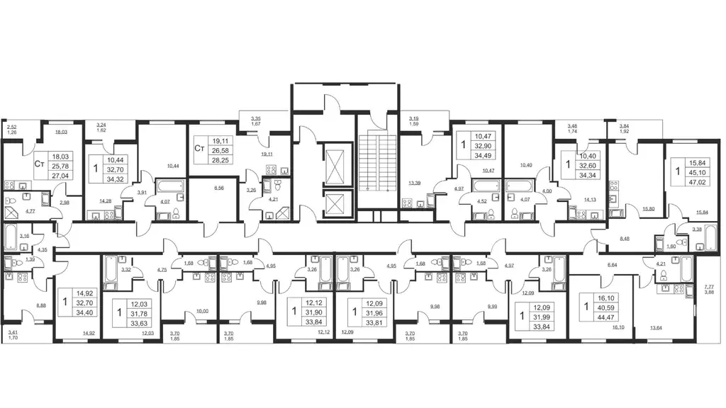 1-к кв. Ленинградская область, Всеволожский район, пос. Бугры ул. ... - Фото 2