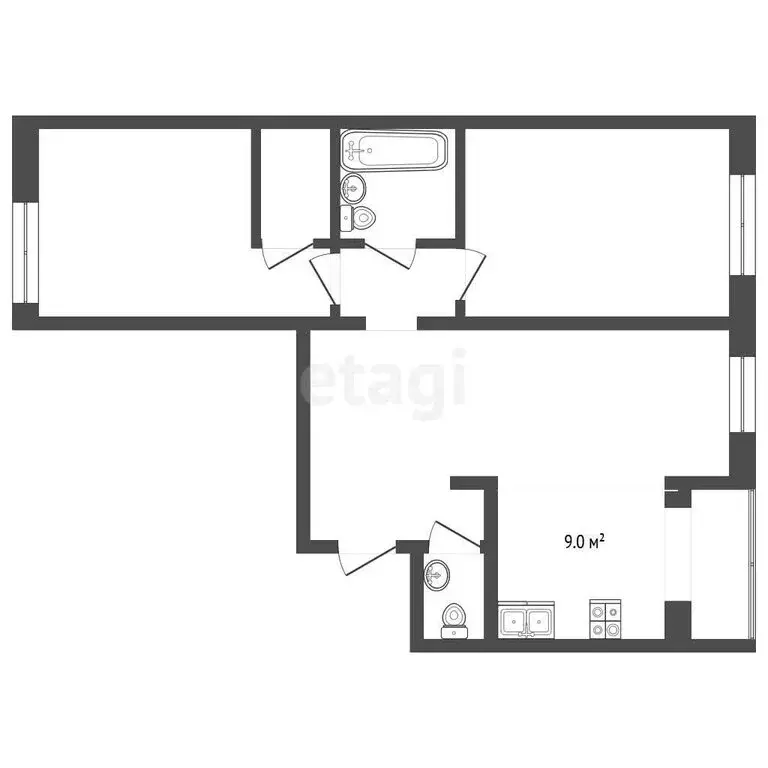 3-комнатная квартира: Кисловодск, улица Чайковского, 38 (71 м) - Фото 1