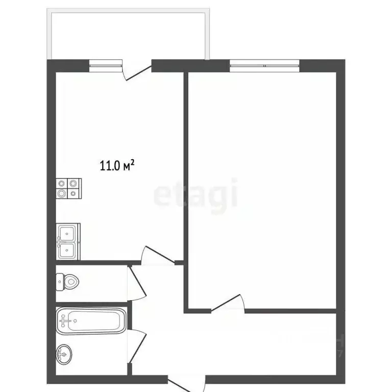 1-к кв. Смоленская область, Смоленск Колхозный пер., 15Г (43.2 м) - Фото 0