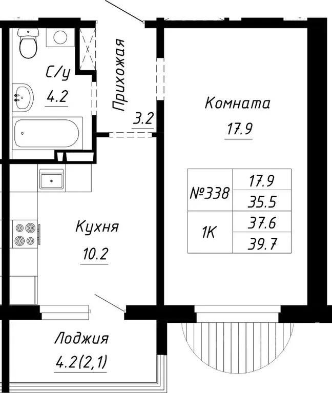 1-к кв. Алтайский край, Барнаул ул. Им. Анатолия Мельникова, 1 (37.6 ... - Фото 0
