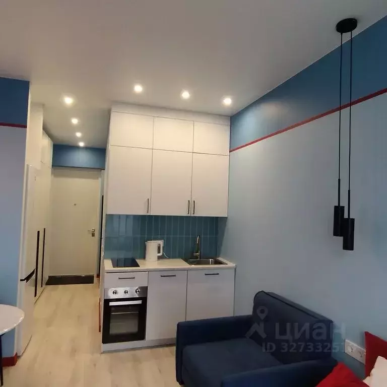 Студия Москва Нагатинская наб., 10А (21.0 м) - Фото 2