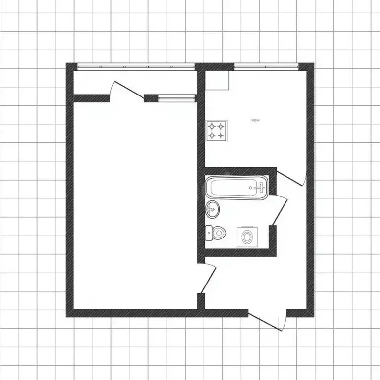 1-к кв. Белгородская область, Белгород ул. Губкина, 55а (36.0 м) - Фото 2