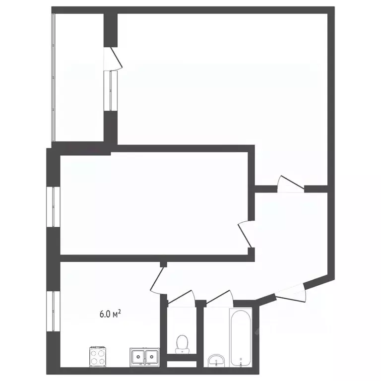 2-к кв. Москва Матвеевская ул., 42К2 (44.7 м) - Фото 2