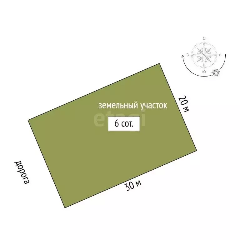 Участок в Симферополь, улица Адама Турчинского (6 м) - Фото 1