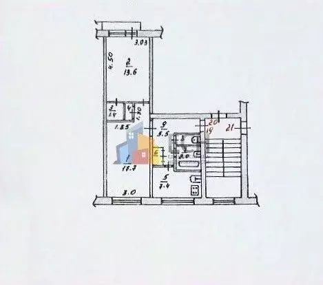 2-к кв. Тульская область, Белев Советская ул., 62 (50.1 м) - Фото 2