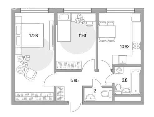 2-комнатная квартира: Мытищи, Тенистый бульвар, 9 (50 м) - Фото 1