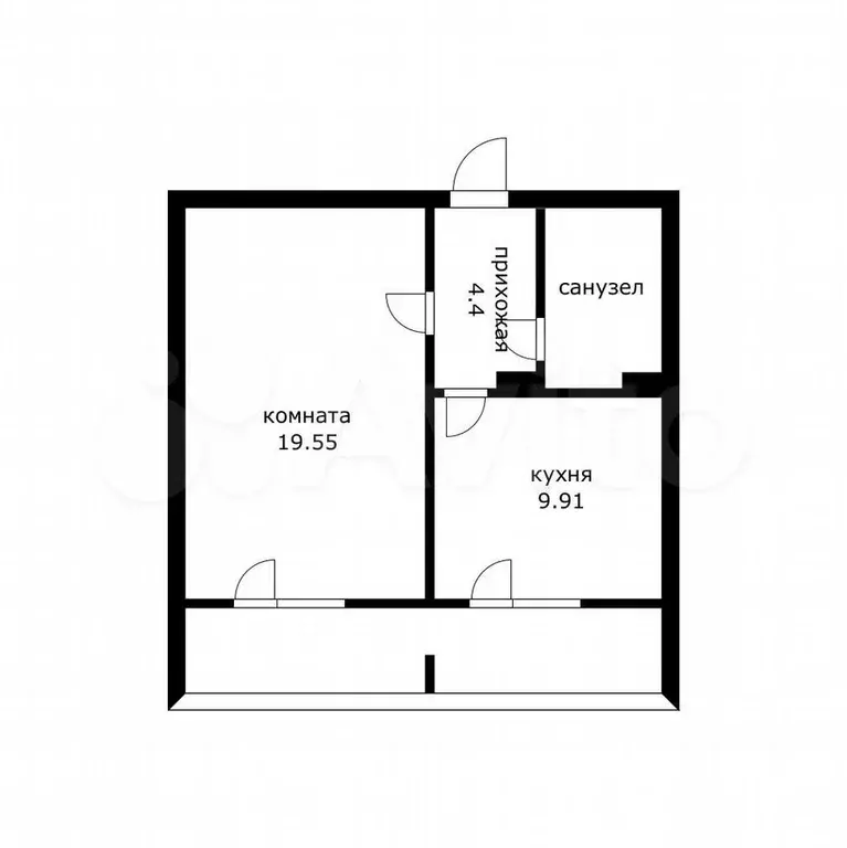 1-к. квартира, 40 м, 1/14 эт. - Фото 0