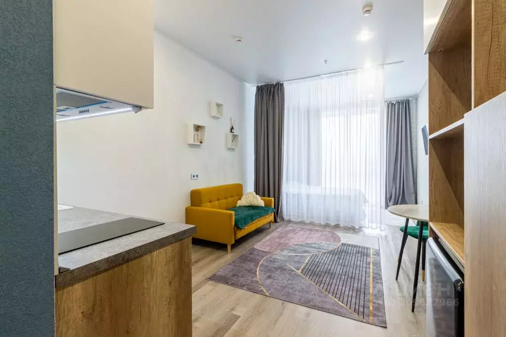 Студия Тюменская область, Тюмень ул. Чернышевского, 1Б (31.0 м) - Фото 1