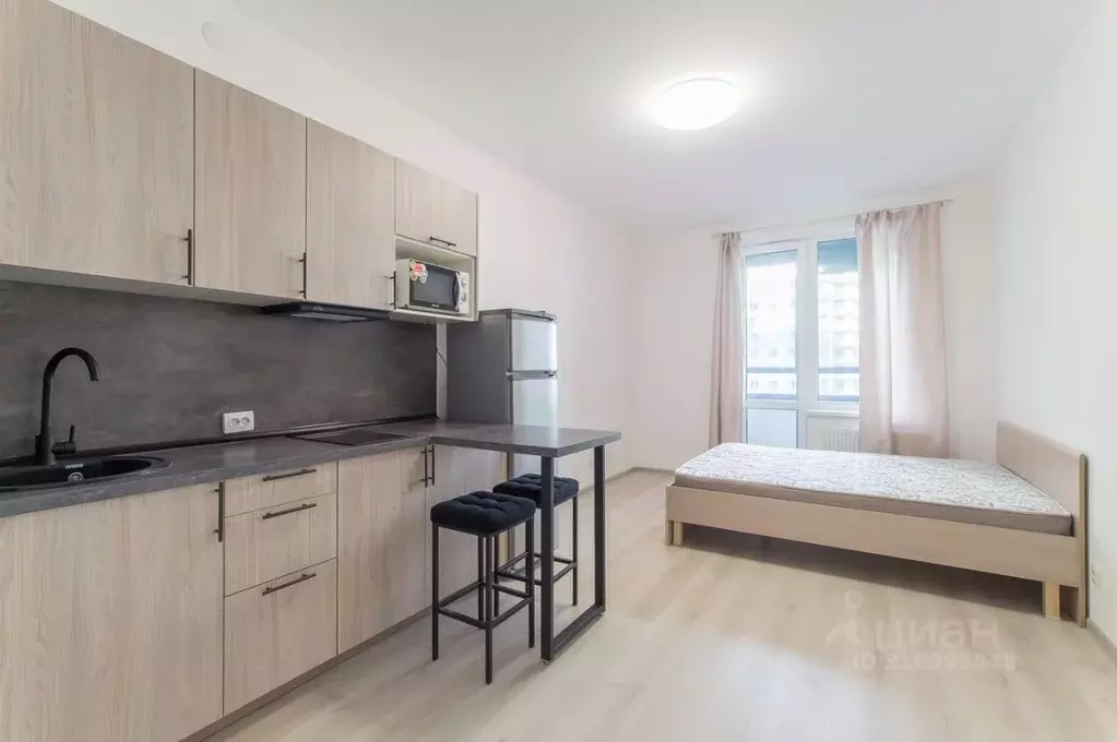 Студия Санкт-Петербург аллея Арцеуловская, 21 (28.0 м) - Фото 0