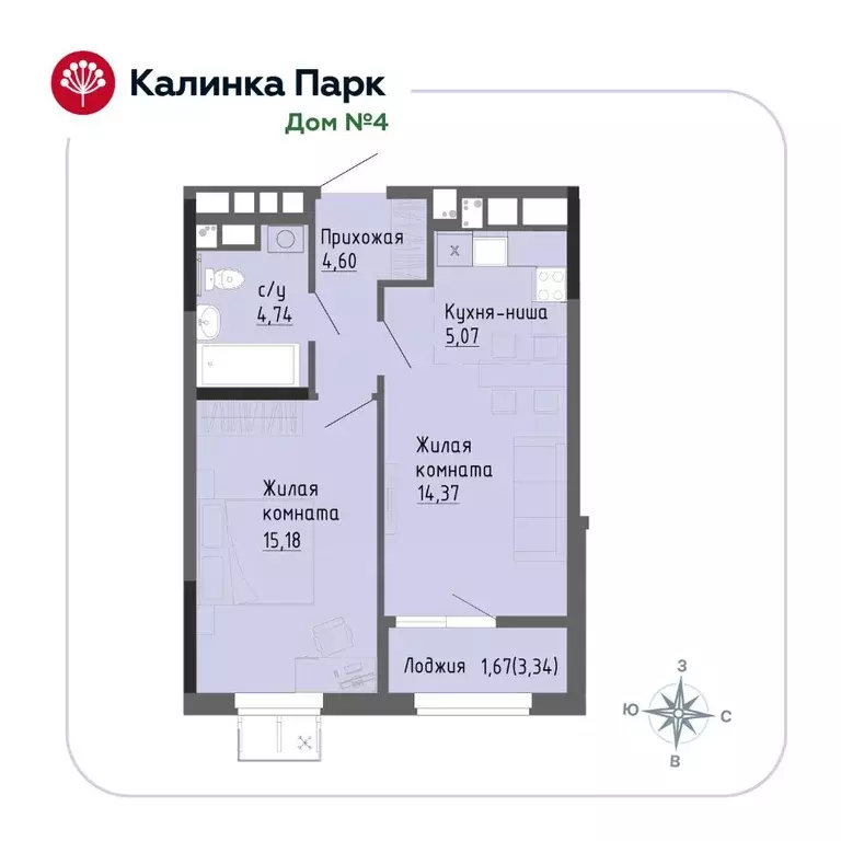 1-к кв. Удмуртия, Ижевск Восток-3 МОТ СНТ, 90 (45.28 м) - Фото 0