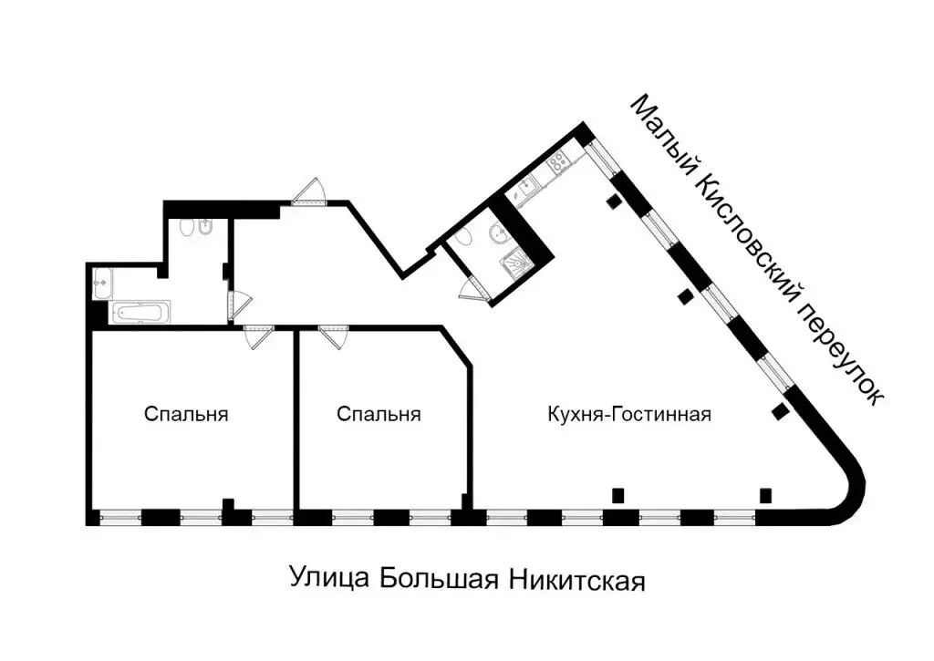 2-комнатная квартира: Москва, Большая Никитская улица, 17с1 (185.7 м) - Фото 0
