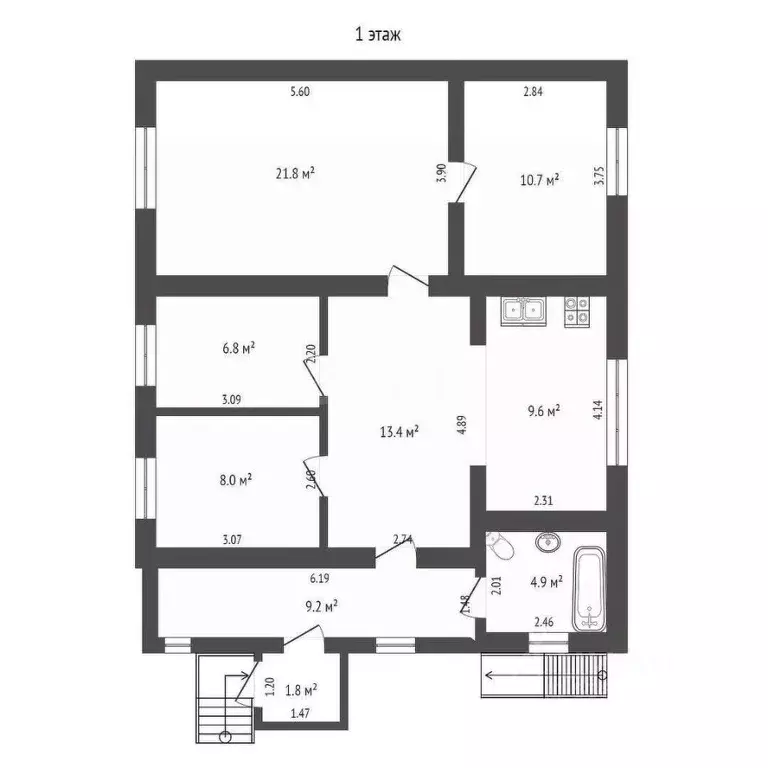 Дом в Ростовская область, Азовский район, Поселок Красный сад, ... - Фото 2