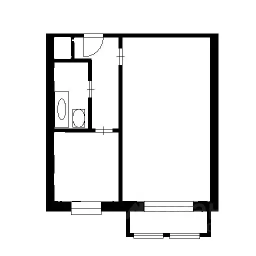 1-к кв. Башкортостан, Уфа ул. Карла Маркса, 65/1 (34.0 м) - Фото 1