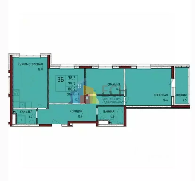 3-к кв. Тульская область, Тула городской округ, с. Осиновая Гора ул. ... - Фото 1