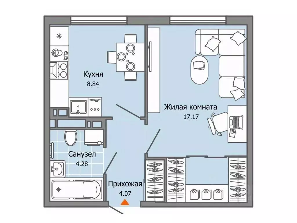 1-к кв. Ульяновская область, Ульяновск Город Новаторов жилой комплекс, ... - Фото 0