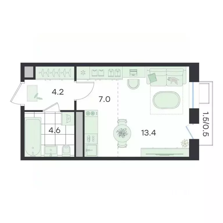 Студия Московская область, Раменский муниципальный округ, Ильинский ... - Фото 1