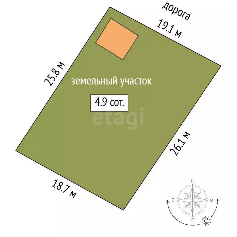 Дом в Тюмень, территория СОСН Аккумуляторщик-2, Яблоневая улица (20 м) - Фото 1