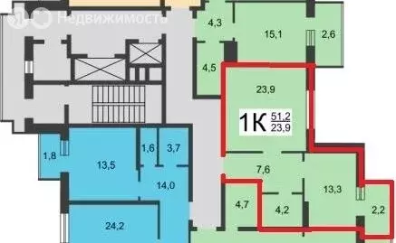 1-комнатная квартира: Нижний Новгород, Волжская набережная, 8 (50 м) - Фото 1